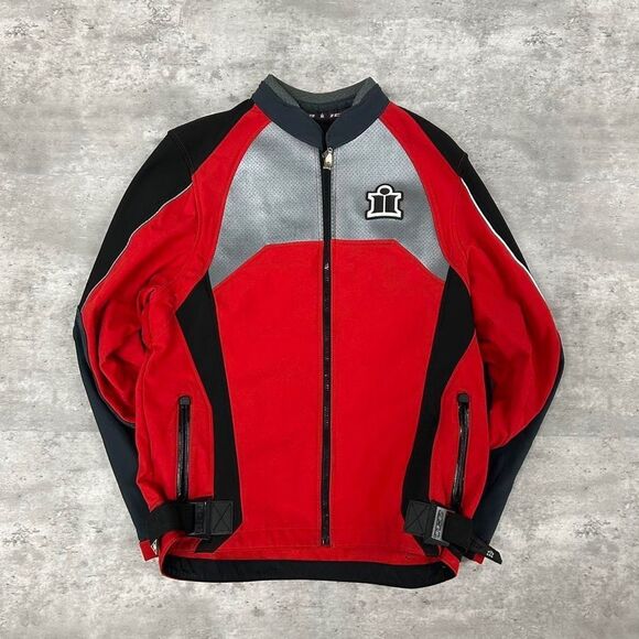 Icon Motorcycle Riding Jacket Streetwear Avante Garde Biker Size Large